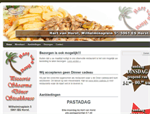 Tablet Screenshot of pizzeriahartvanhorst.nl